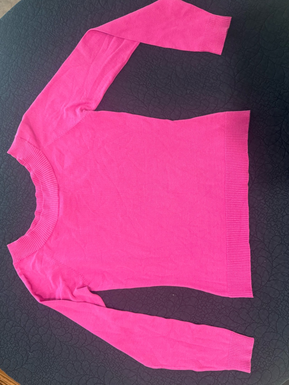 Lilly Pulitzer Hot Pink Knit Boatneck Sweater